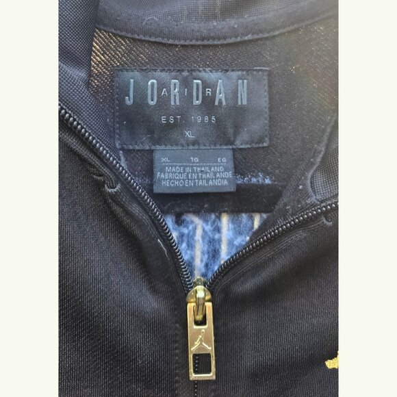 Black & Gold Jordan X Limited Edition Asahd Track Jacket Full Zip Youth XL - Picture 3 of 4